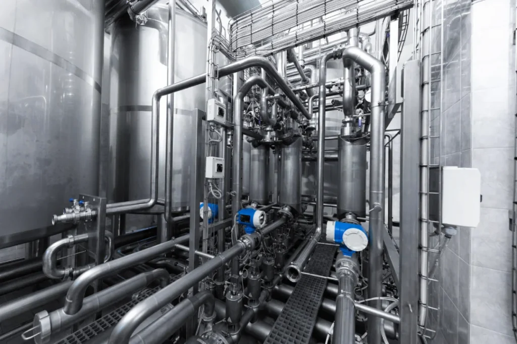 modern chemical production equipment found inside manufacture background ecofiltros